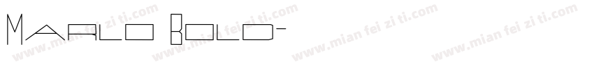 Marlo Bold字体转换